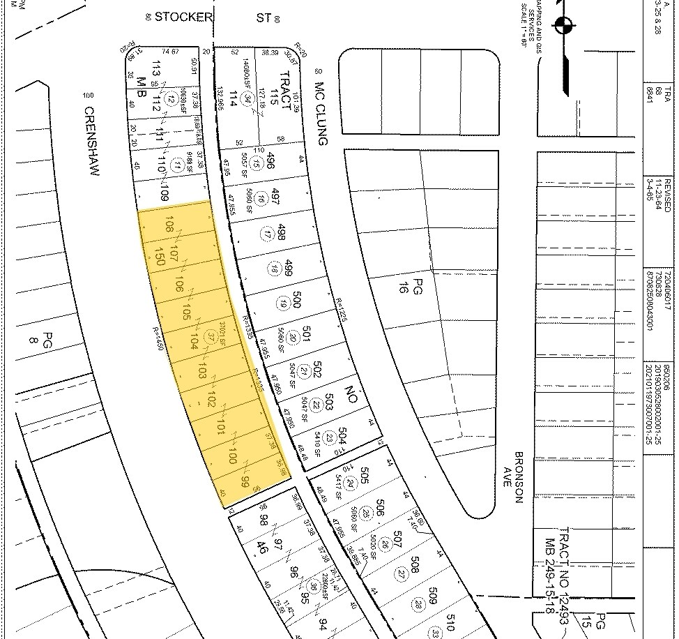 4242 Crenshaw Blvd, Los Angeles, CA à louer Plan cadastral– Image 1 sur 2