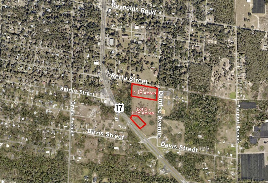 US HWY 17 & Dundee Ave, De Leon Springs, FL à vendre - Aérien – Image 1 sur 1