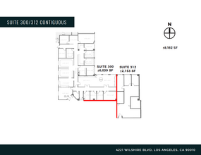4221 Wilshire Blvd, Los Angeles, CA à louer Plan d’étage– Image 2 sur 2