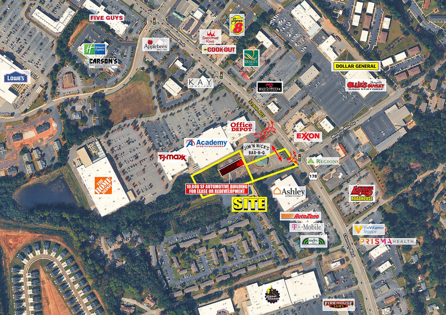 3415 Clemson Blvd, Anderson, SC à louer Photo principale– Image 1 sur 4