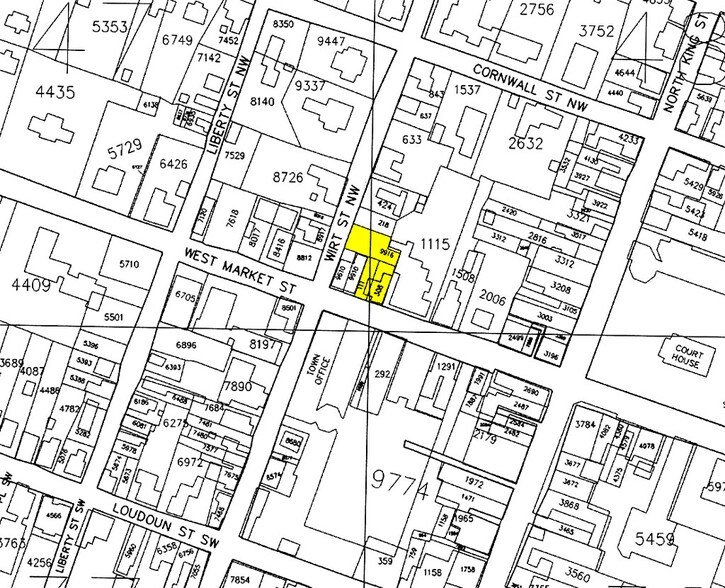 22 W Market St, Leesburg, VA à louer - Plan cadastral – Image 2 sur 7