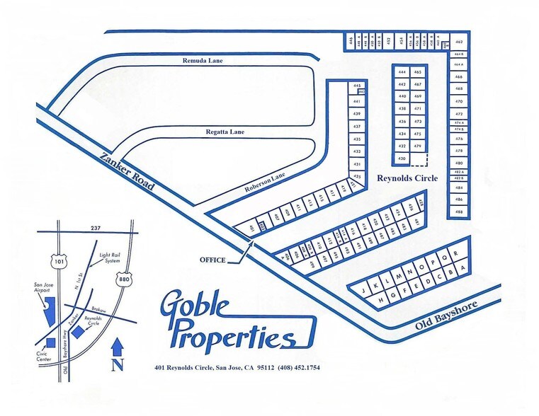 1780 Old Bayshore Hwy, San Jose, CA à louer - Plan de site – Image 3 sur 6