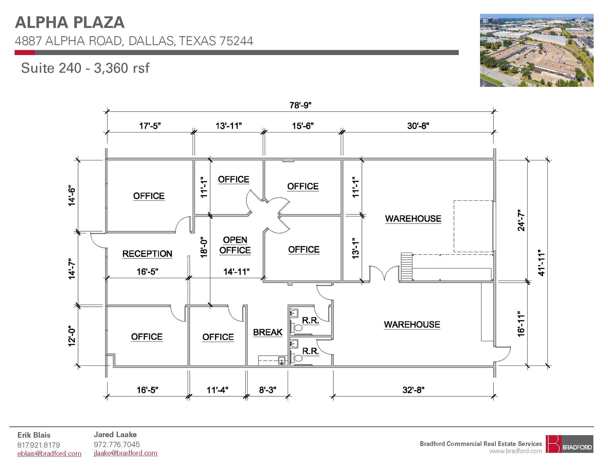 4887 Alpha Rd, Farmers Branch, TX à louer Plan d’étage– Image 1 sur 1