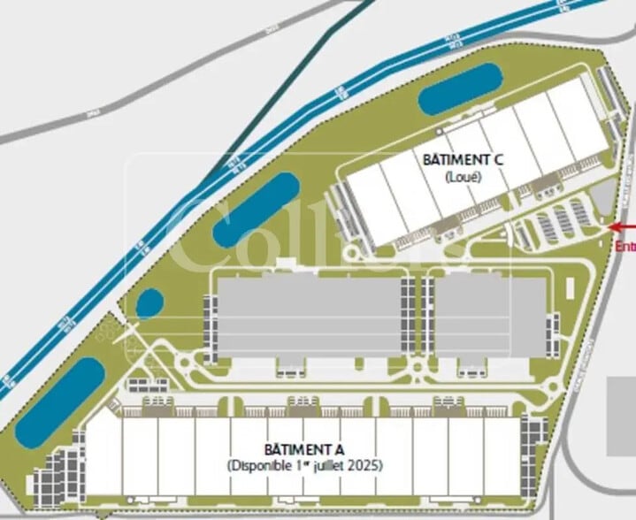 Bureau dans Saint-Martin-de-Crau à louer - Plan de site – Image 2 sur 3