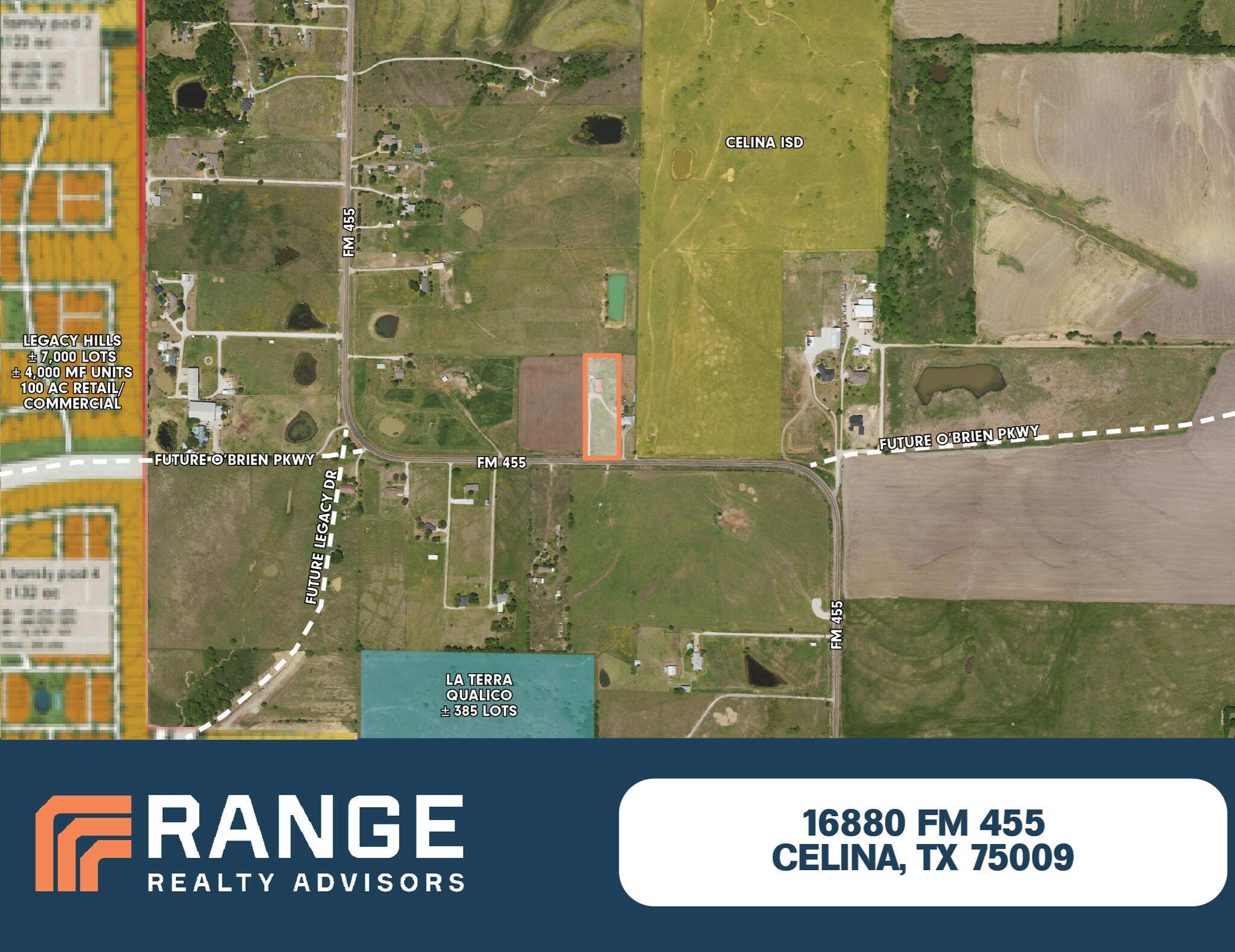 16880 W FM 455, Celina, TX à vendre Aérien– Image 1 sur 2