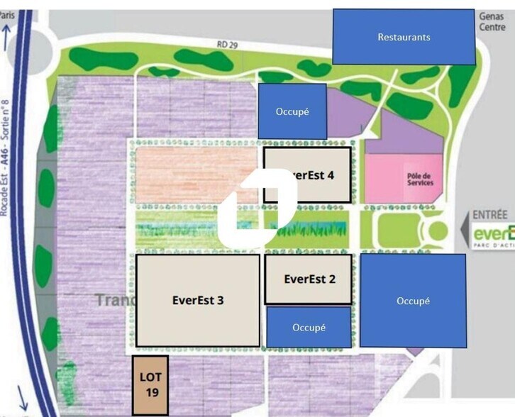 Local d'activités dans Genas à vendre - Plan d’étage – Image 2 sur 4
