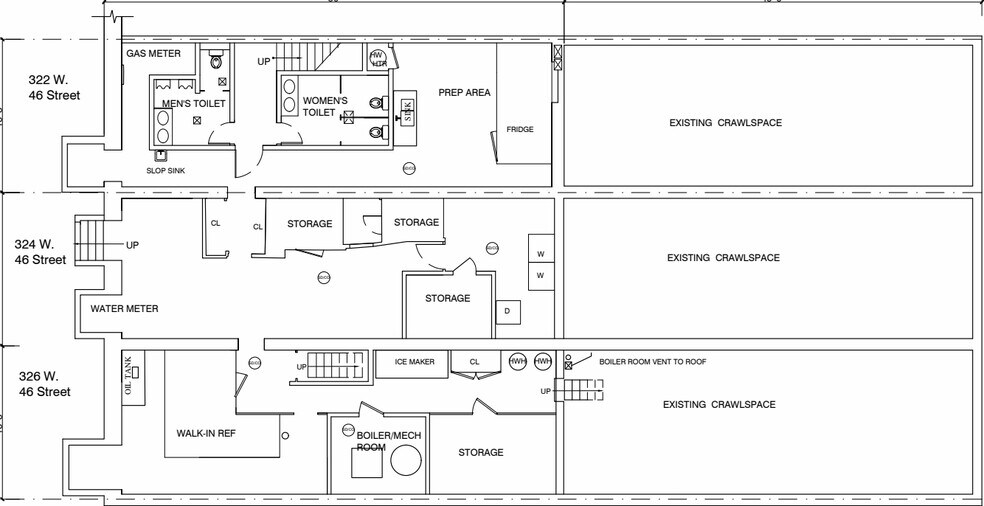 322-324-326 West 46th Street portefeuille de 3 biens à vendre sur LoopNet.fr - Plan d’étage – Image 3 sur 10