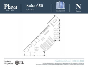 6100 Center Dr, Los Angeles, CA à louer Plan d’étage– Image 1 sur 1