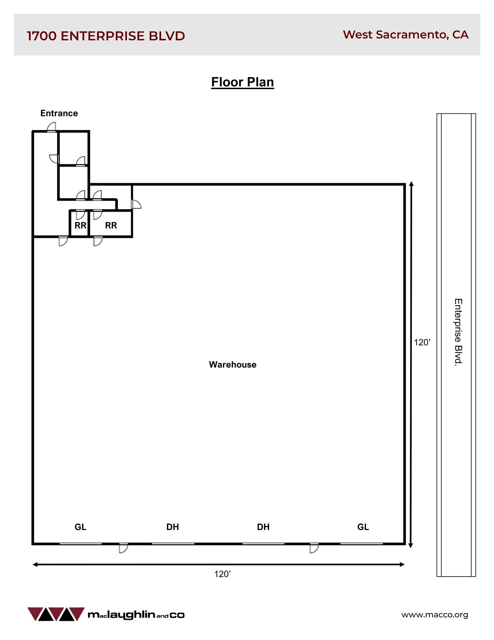1700 Enterprise Blvd, West Sacramento, CA à louer Plan de site– Image 1 sur 1
