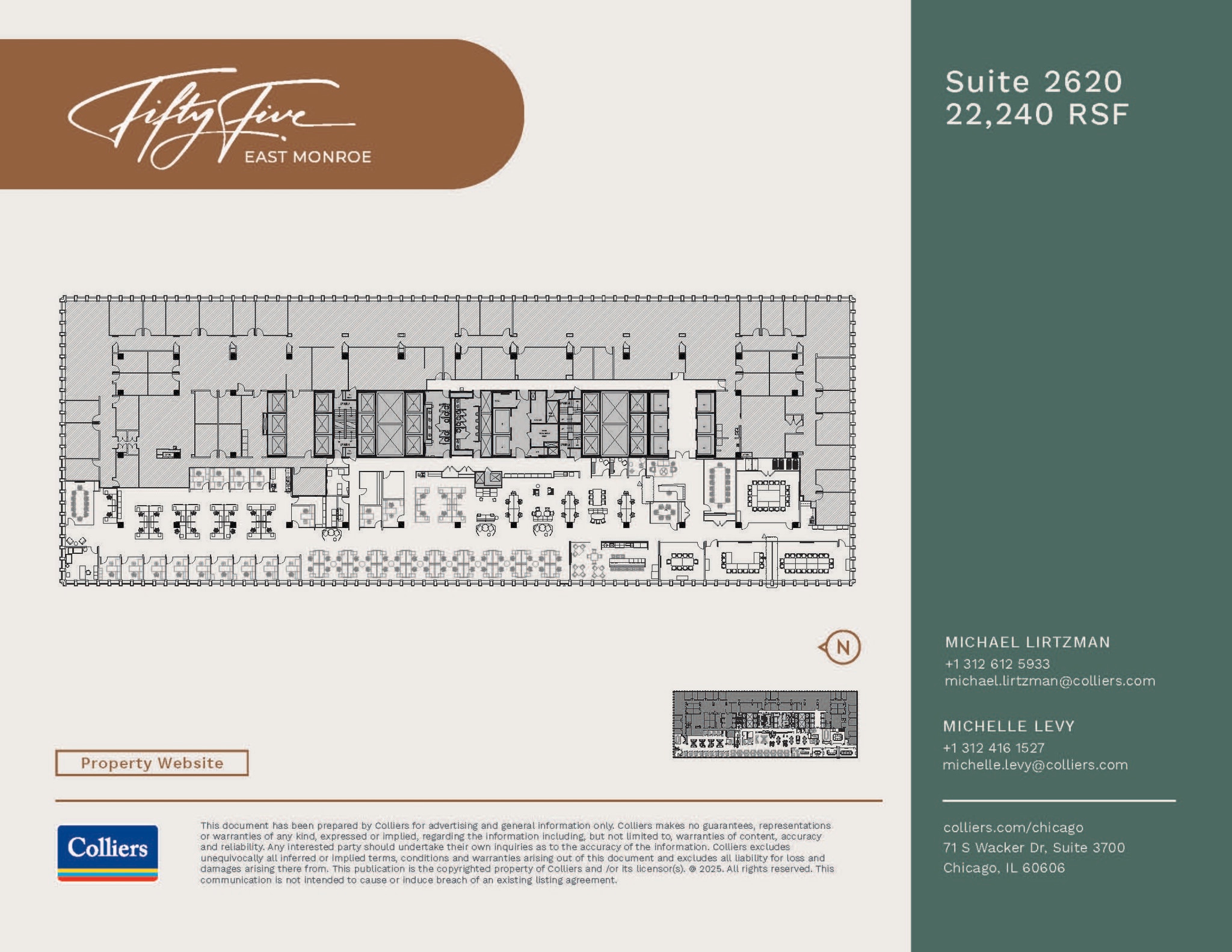 55 E Monroe St, Chicago, IL à louer Plan d’étage– Image 1 sur 1