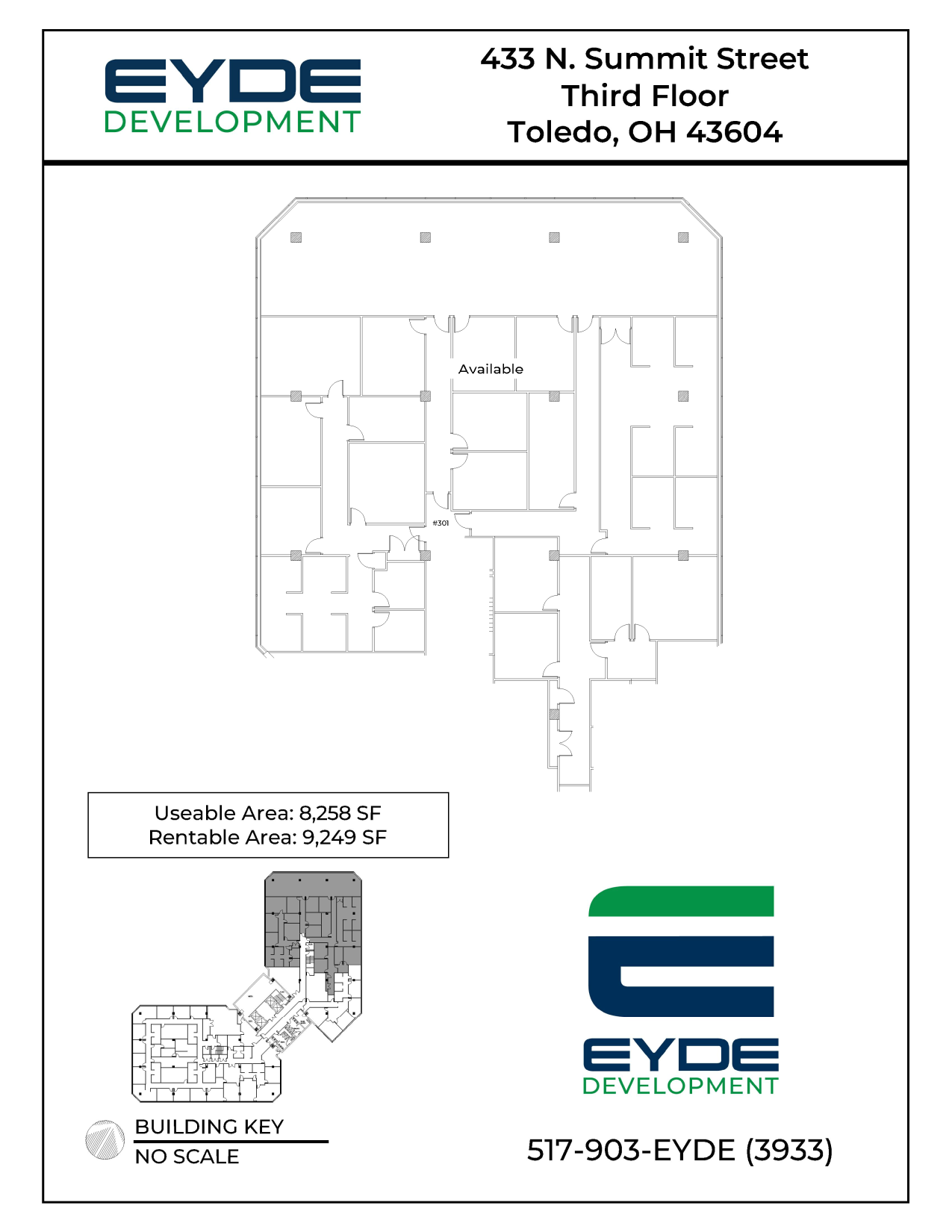 433 N Summit St, Toledo, OH à louer Plan d’étage– Image 1 sur 1