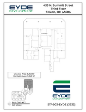 433 N Summit St, Toledo, OH à louer Plan d’étage– Image 1 sur 1