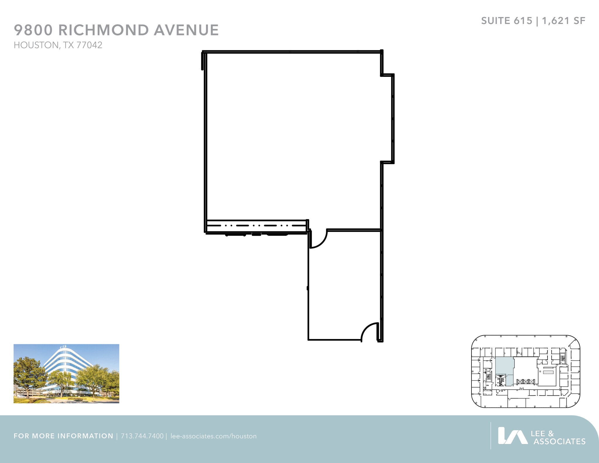 9800 Richmond Ave, Houston, TX à louer Plan d’étage– Image 1 sur 1