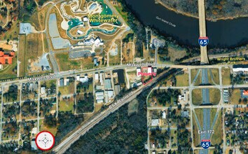 855 Maxwell Blvd, Montgomery, AL - Vue aérienne vue de carte