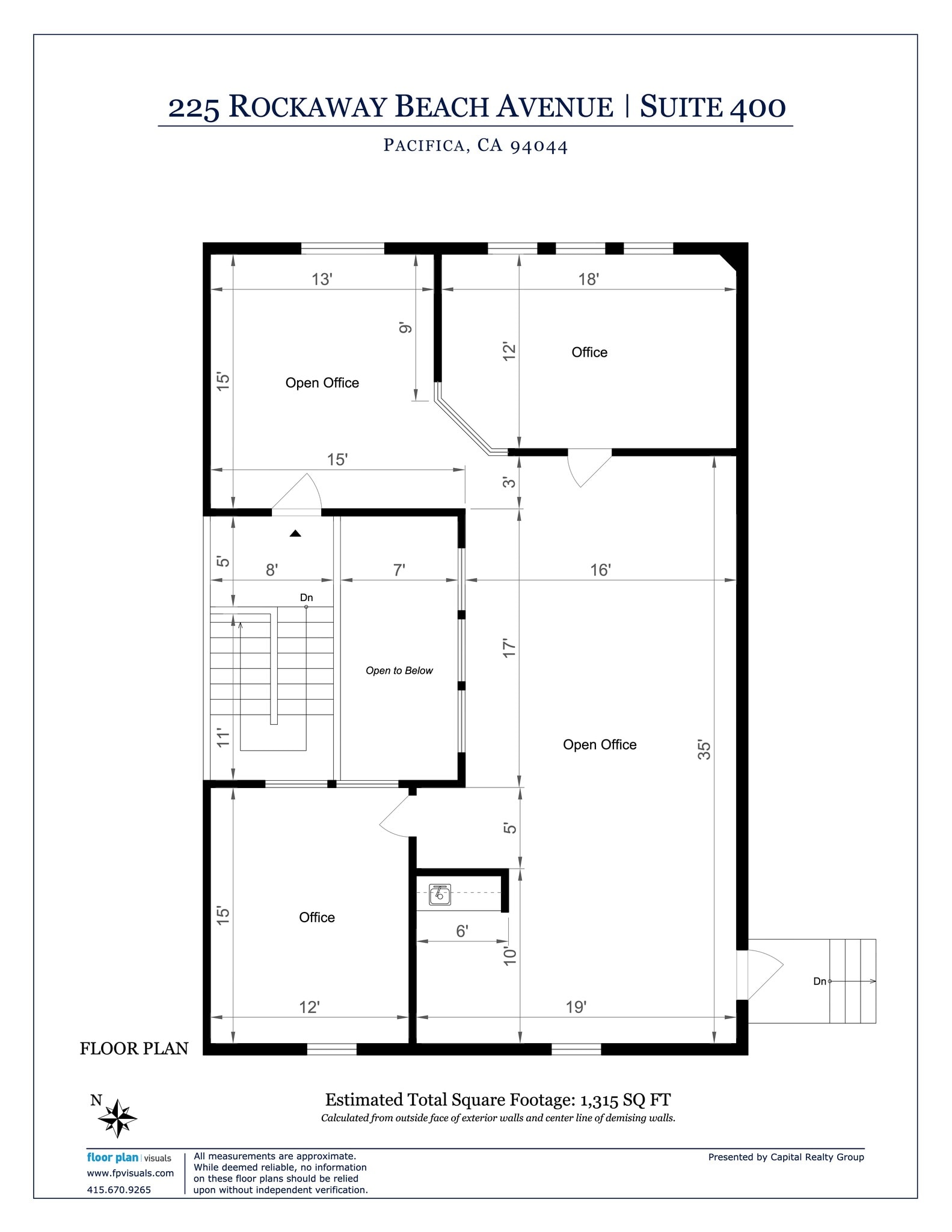 225 Rockaway Beach Ave, Pacifica, CA à louer Plan de site– Image 1 sur 1
