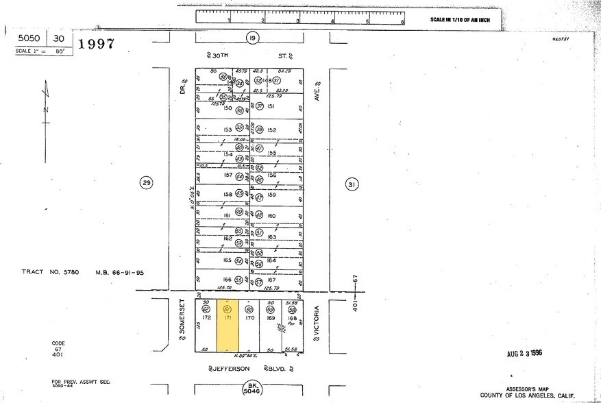 3717 W Jefferson Blvd, Los Angeles, CA à louer - Plan cadastral – Image 2 sur 13