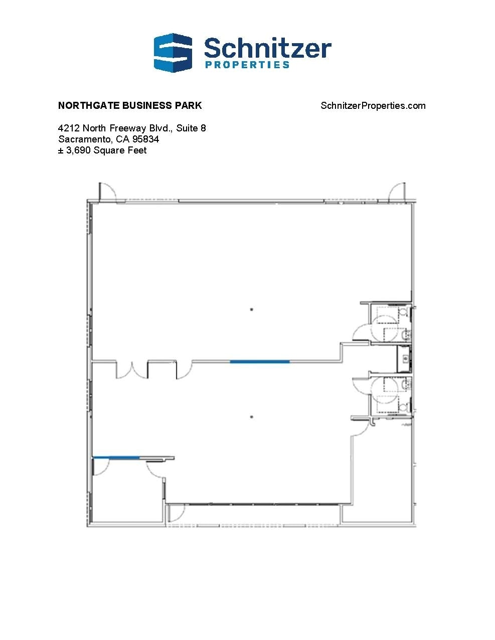 4135 Northgate Blvd, Sacramento, CA à louer Plan d’étage– Image 1 sur 1