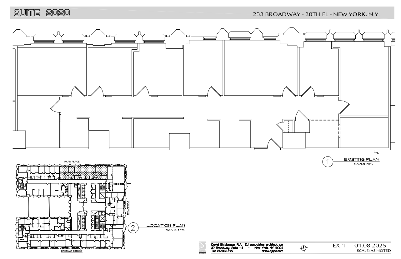 233 Broadway, New York, NY à louer Plan d’étage– Image 1 sur 1