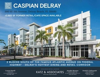 Plus de détails pour 190 SE 5th Ave, Delray Beach, FL - Local commercial à louer