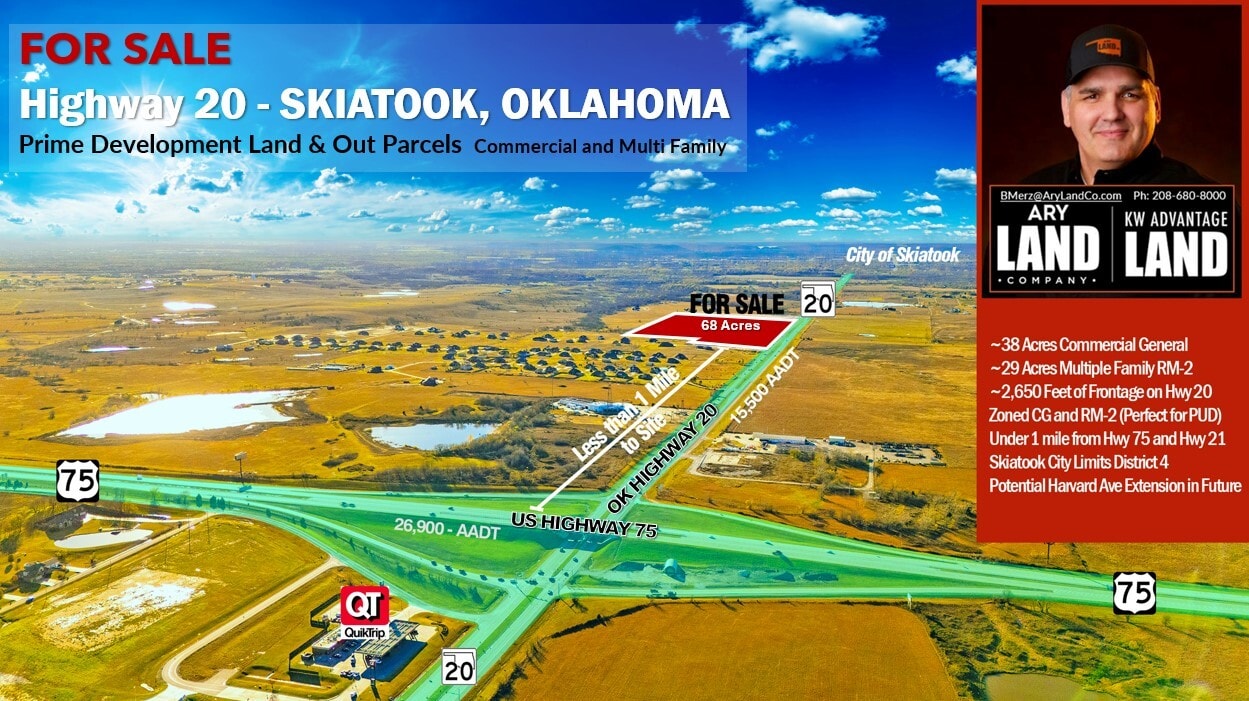 69 Acres 3200 Highway 20, Skiatook, OK à vendre Aérien– Image 1 sur 8
