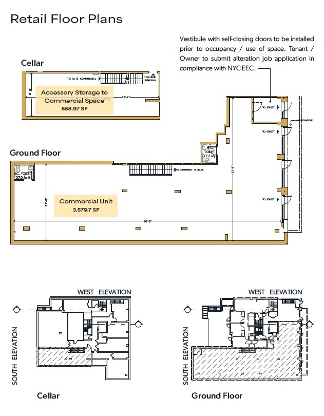 350 W 44th St, New York, NY 10036 - Lot Comm Unit -  - Plan d’étage - Image 1 of 1
