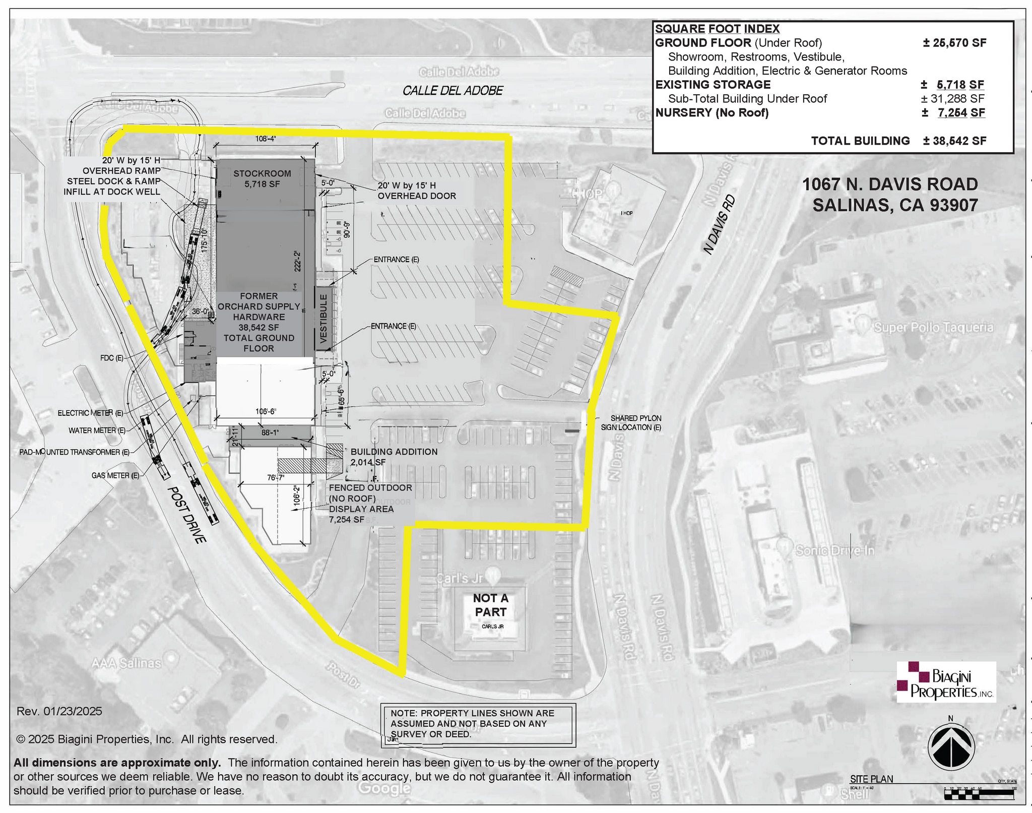 1067 N Davis Rd, Salinas, CA à louer Plan de site– Image 1 sur 32