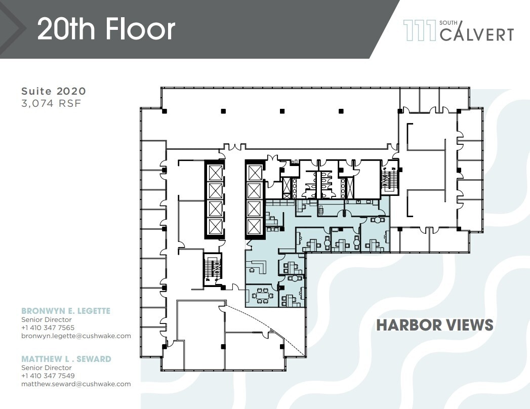 111 S Calvert St, Baltimore, MD à louer Plan d’étage– Image 1 sur 1