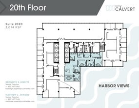 111 S Calvert St, Baltimore, MD à louer Plan d’étage– Image 1 sur 1
