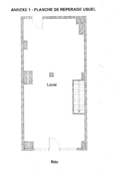 Local commercial dans Paris à louer - Plan d’étage – Image 3 sur 3