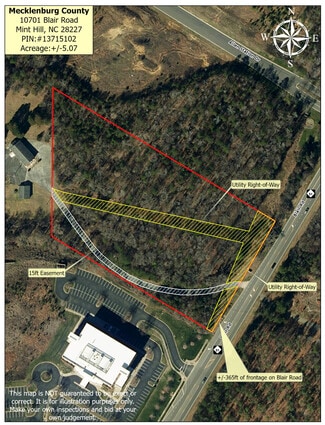 Plus de détails pour 10701 Blair Rd. rd, Mint Hill, NC - Terrain à vendre