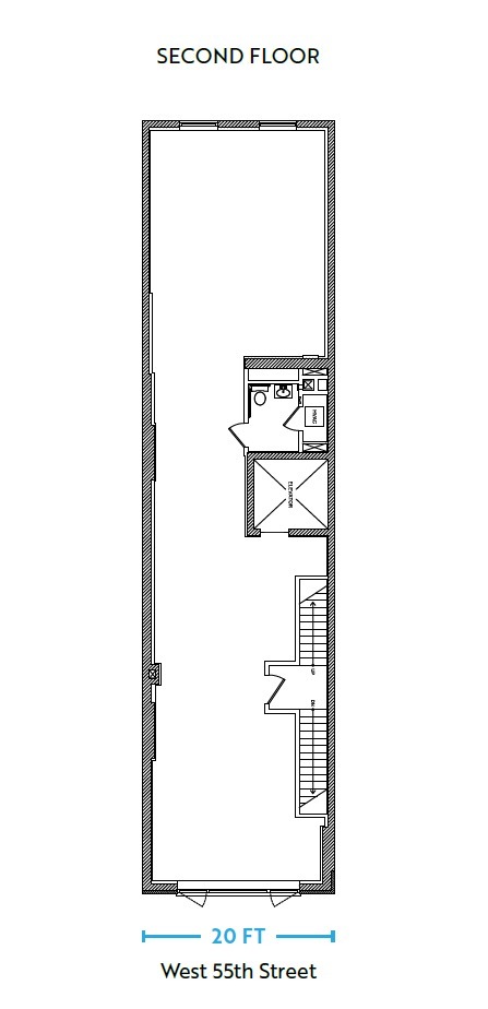 44 W 55th St, New York, NY à louer Plan d’étage– Image 1 sur 8