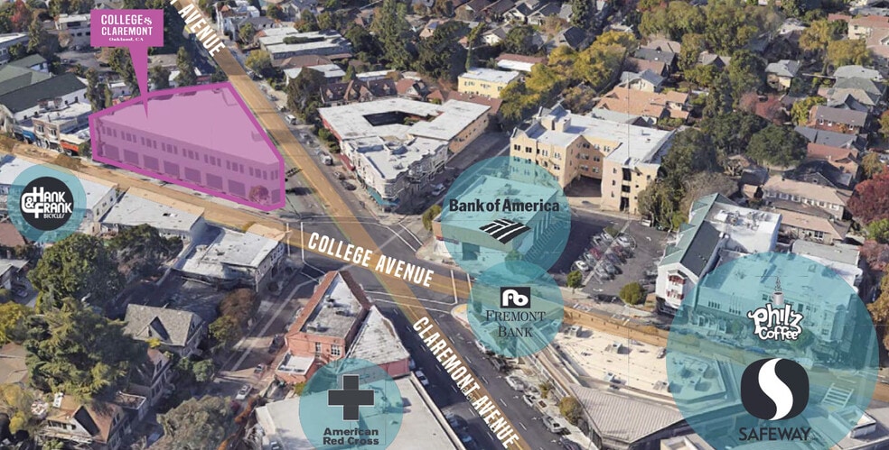 6039 College Ave, Oakland, CA à louer - Aérien – Image 2 sur 5