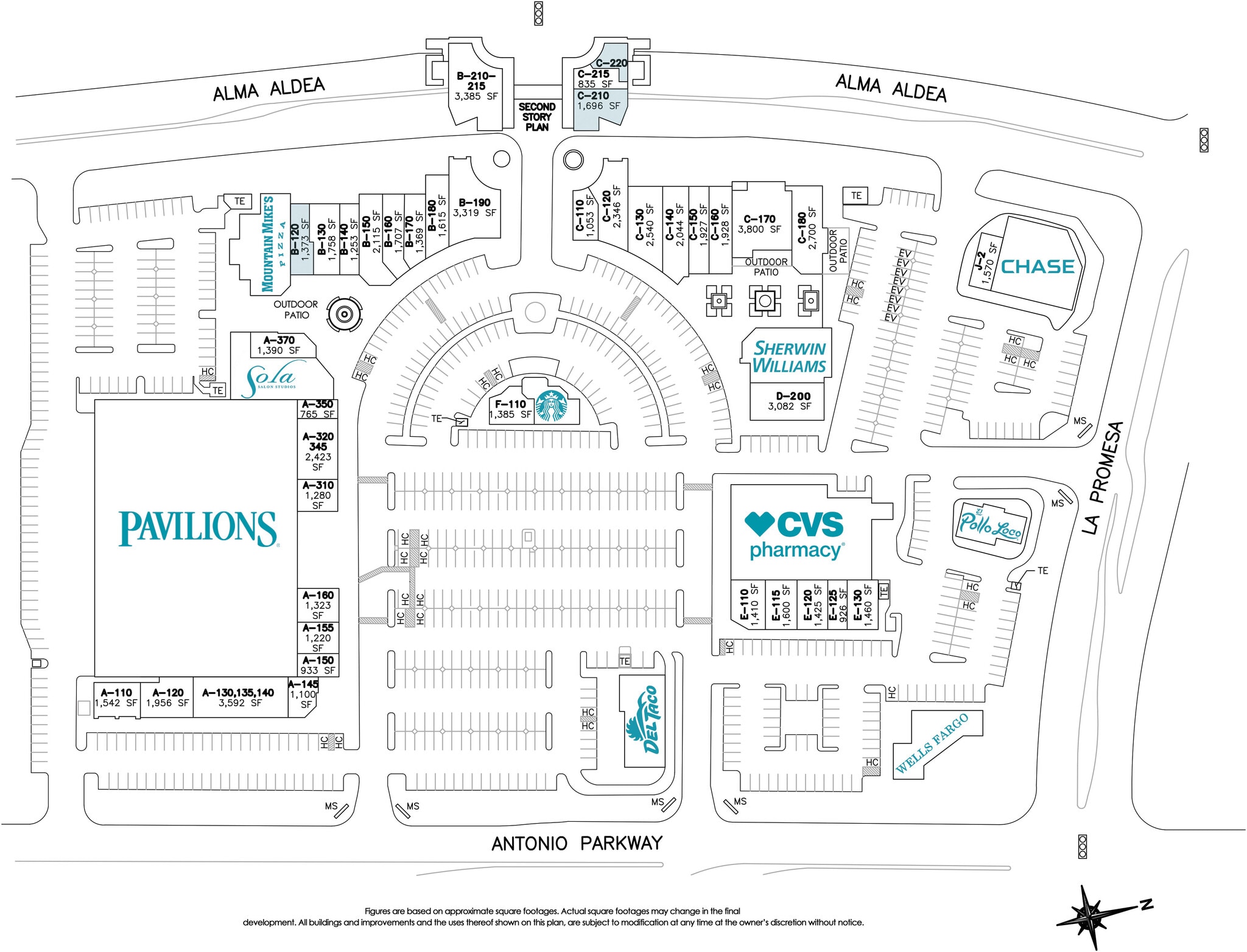 22361-22451 Antonio Pky, Rancho Santa Margarita, CA à louer Plan de site– Image 1 sur 1