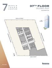 7 World Trade Center, New York, NY à louer Plan d’étage– Image 2 sur 2