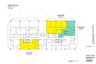 14707 E 2nd Ave, Aurora, CO à louer Plan d’étage– Image 1 sur 1