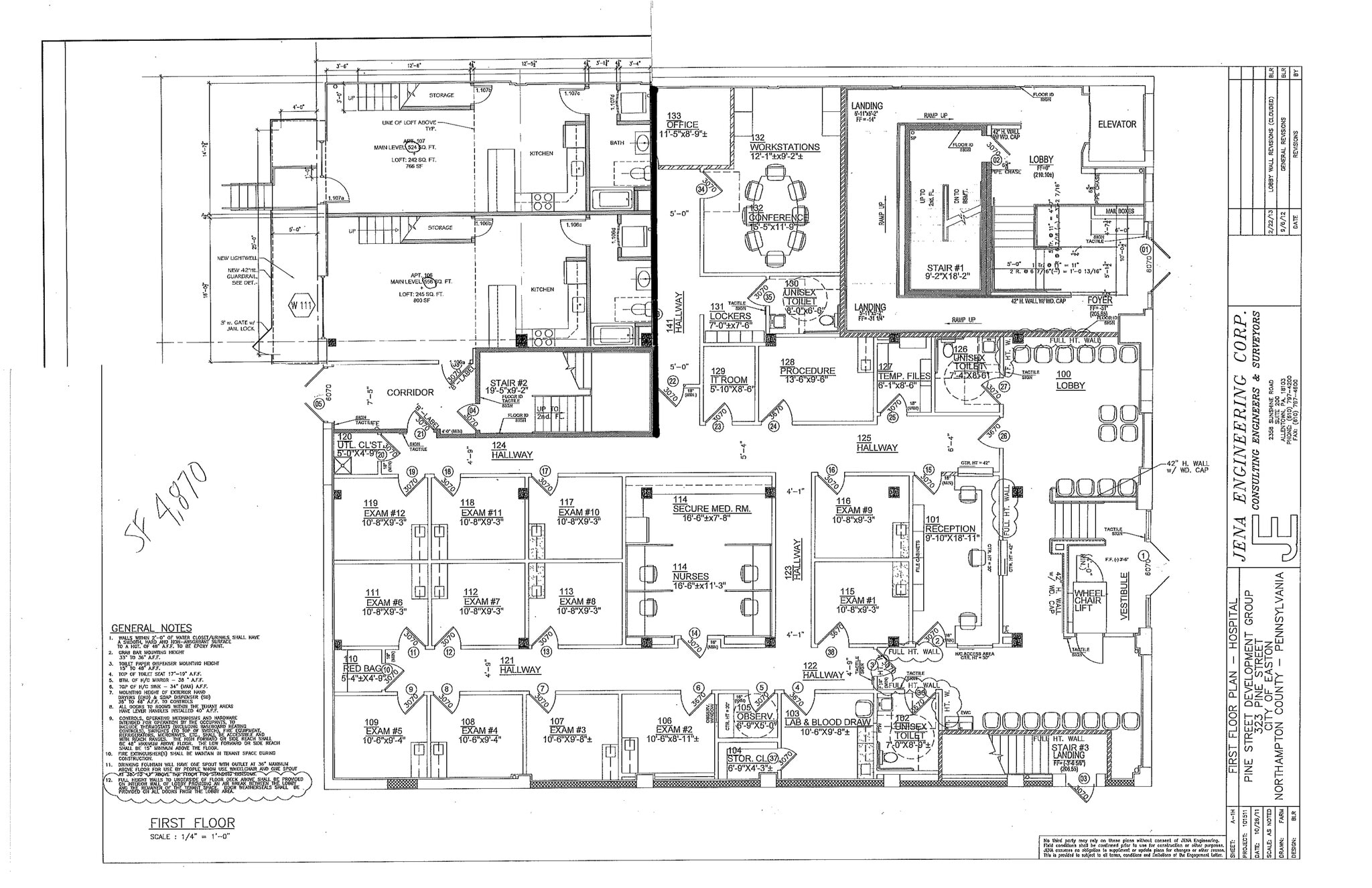325 Pine St, Easton, PA à louer Plan de site– Image 1 sur 1