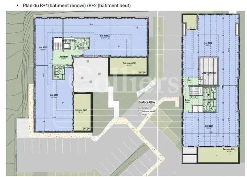 350 Avenue Jean-René Guillibert Gautier De La Lauzière, Aix-en-Provence à louer Plan d’étage– Image 1 sur 5