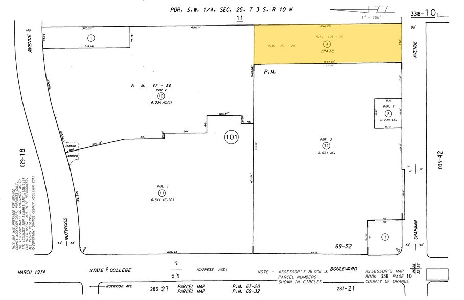 2501 E Chapman Ave, Fullerton, CA à vendre - Plan cadastral – Image 2 sur 46