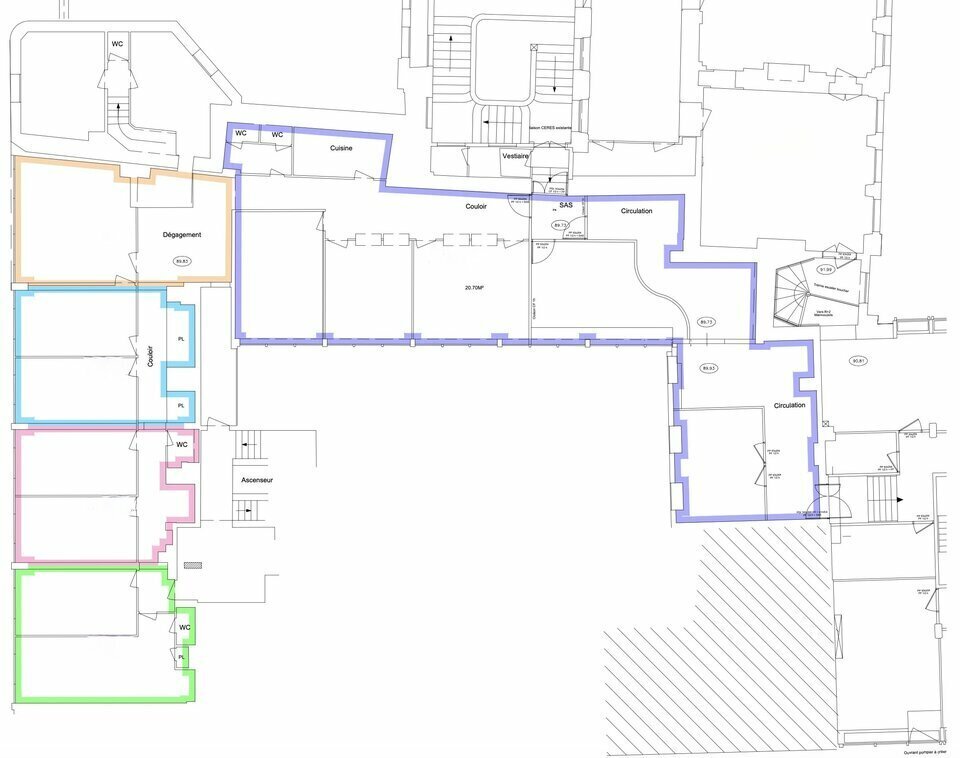 Bureau dans Reims à vendre Plan d’étage– Image 1 sur 4