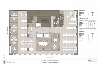 133 W 52nd St, New York, NY à louer Plan d’étage– Image 1 sur 10
