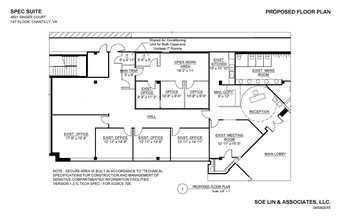4501 Singer Ct, Chantilly, VA à louer Plan d’étage– Image 1 sur 1