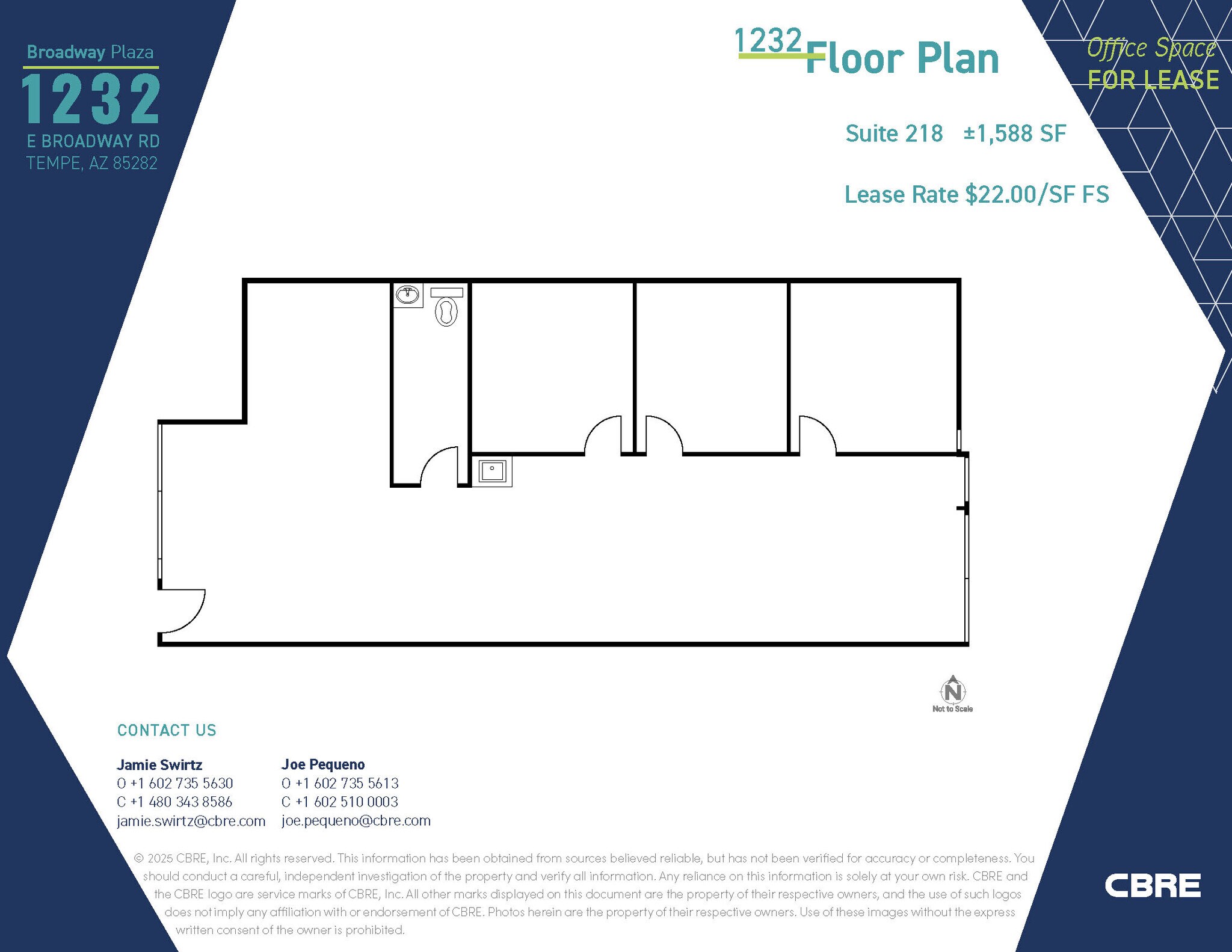 1232 E Broadway Rd, Tempe, AZ à louer Plan d’étage– Image 1 sur 1