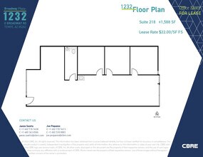 1232 E Broadway Rd, Tempe, AZ à louer Plan d’étage– Image 1 sur 1