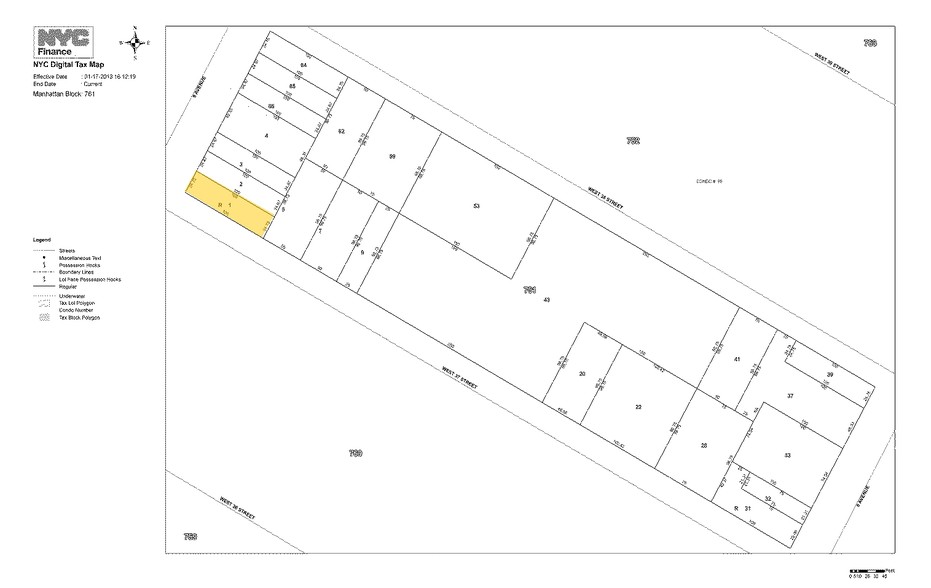 484 Ninth Ave, New York, NY à louer - Plan cadastral – Image 3 sur 11