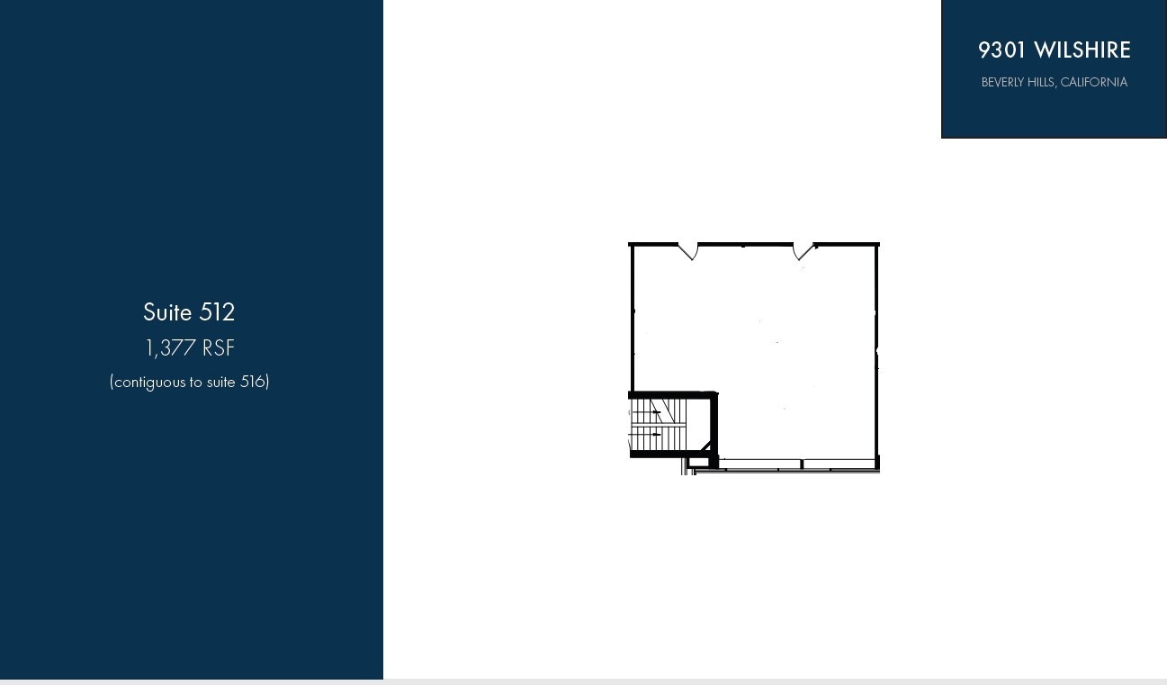 9301 Wilshire Blvd, Beverly Hills, CA à louer Plan d’étage– Image 1 sur 1