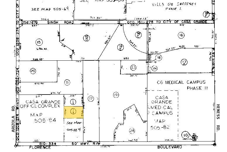 1760 E Florence Blvd, Casa Grande, AZ à vendre - Plan cadastral – Image 2 sur 17