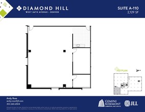 2490 W 26th Ave, Denver, CO à louer Plan d’étage– Image 1 sur 2