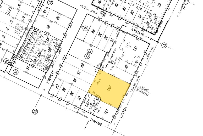 325 Lytton Ave, Palo Alto, CA à louer - Plan cadastral – Image 2 sur 4