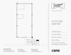 2625 Butterfield Rd, Oak Brook, IL à louer Plan d’étage– Image 1 sur 5