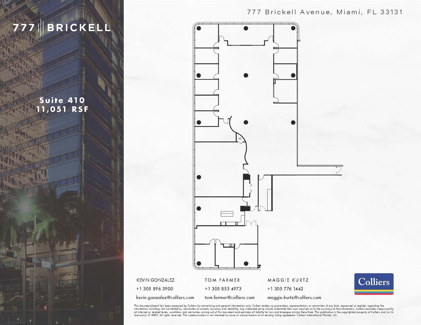 777 Brickell Ave, Miami, FL à louer Plan d’étage– Image 1 sur 1